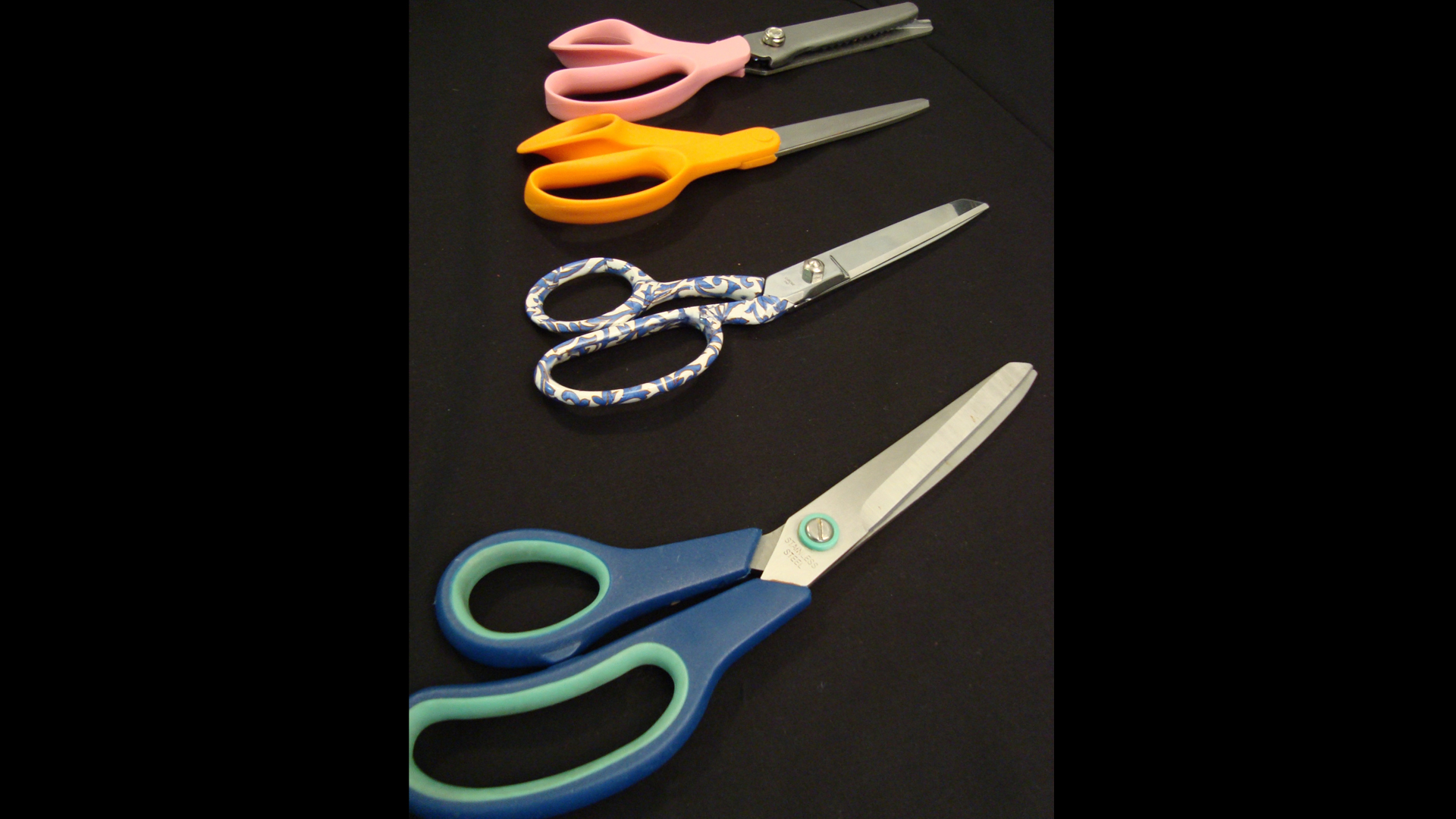 scissors used in sewing