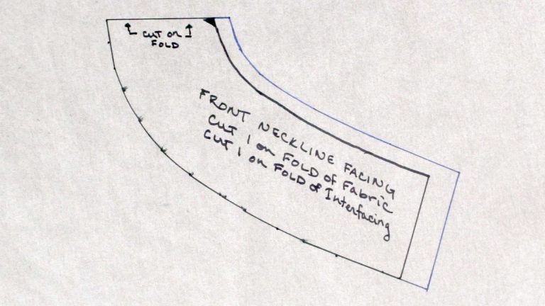 Neckline and Armhole Facing Patterns - Professor Pincushion