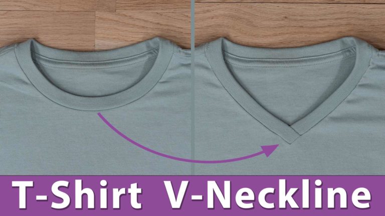 T-Shirt Alteration - V-Neck - Professor Pincushion